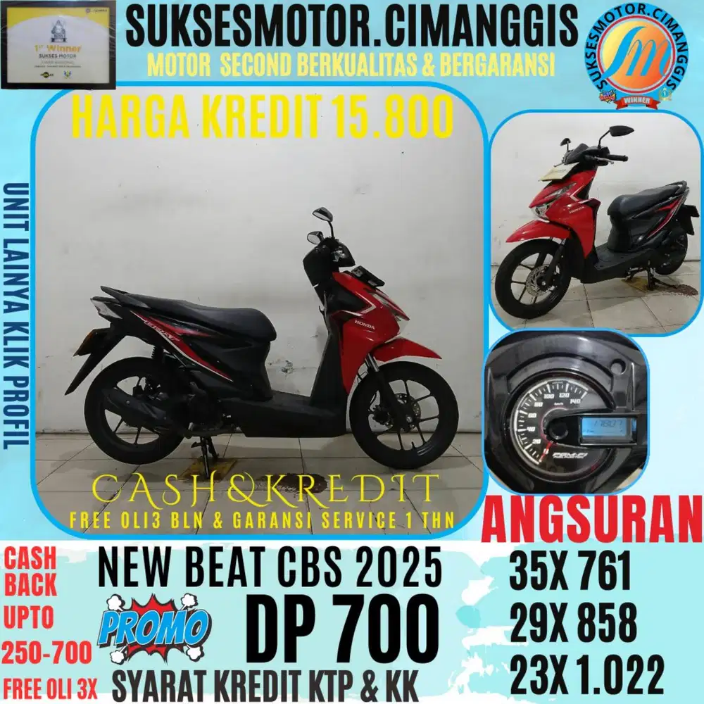 DP 700 NEW BEAT CBS LED CASHBACK UPTO 700 RIBUAN FREE OLI 3BLN