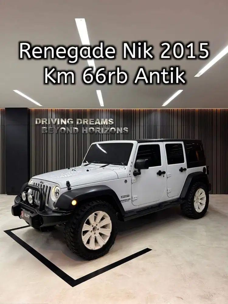 Jeep Wrangler Renegade 3.0 AT 2015 Putih 4Door B3TIC Km66rb