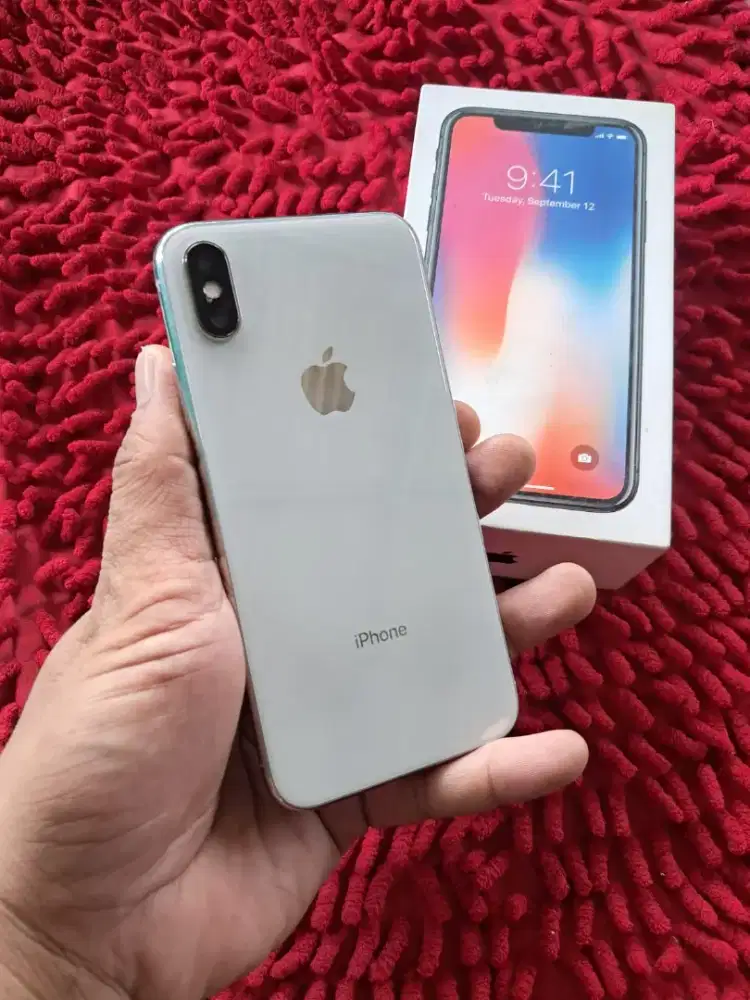 iPhone X 64 GB mulus fulset batre awet
