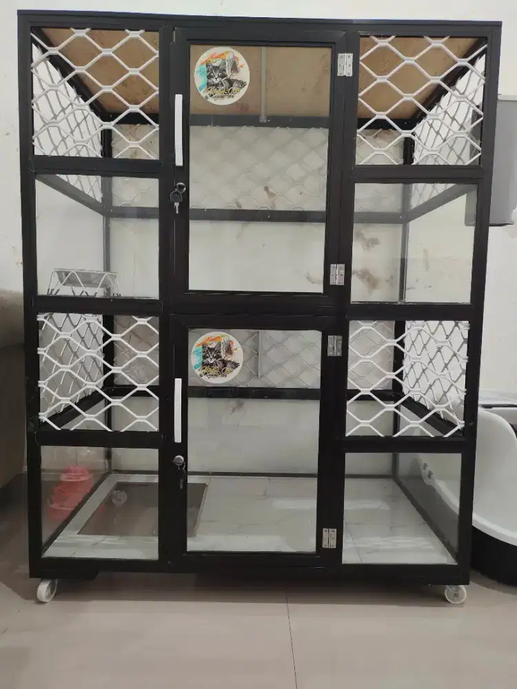 Kandang kucing aluminium