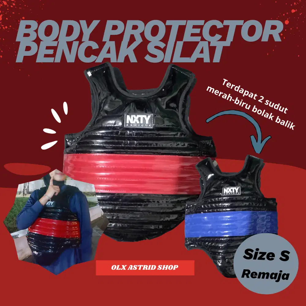BODY PROTECTOR ANXIETY SUDUT MERAH -BIRU