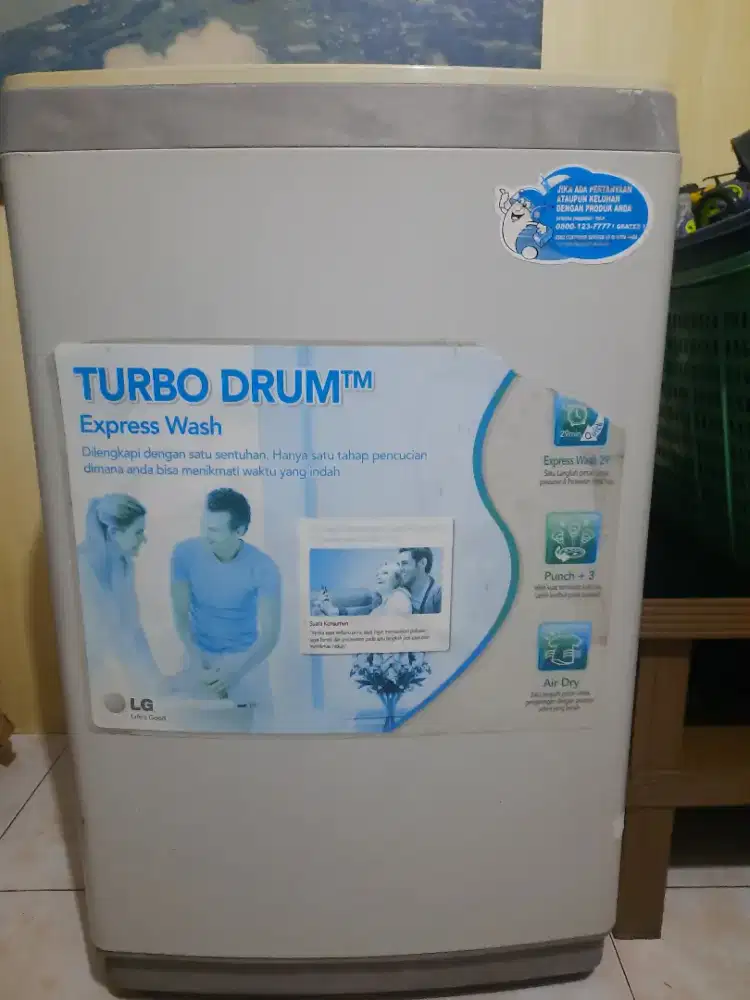 Mesin cuci Lg turbo drum