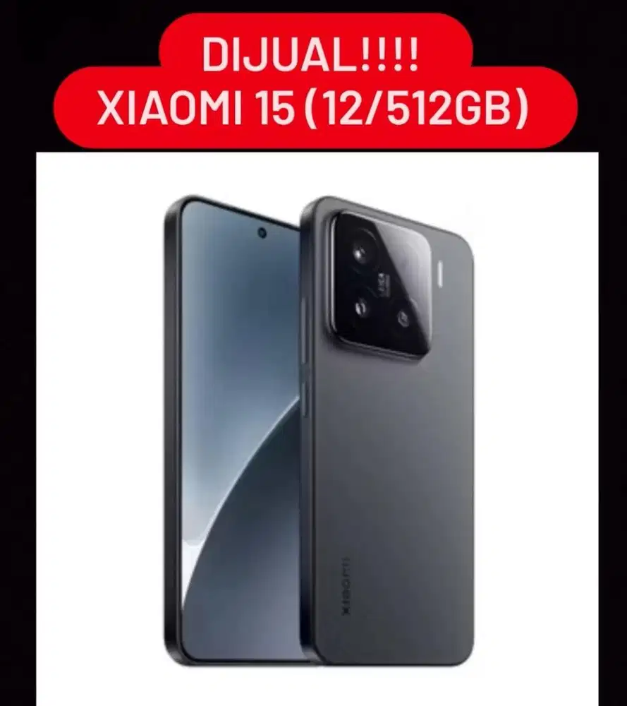 Dijual cepat: Xiaomi 15 12/512GB Black