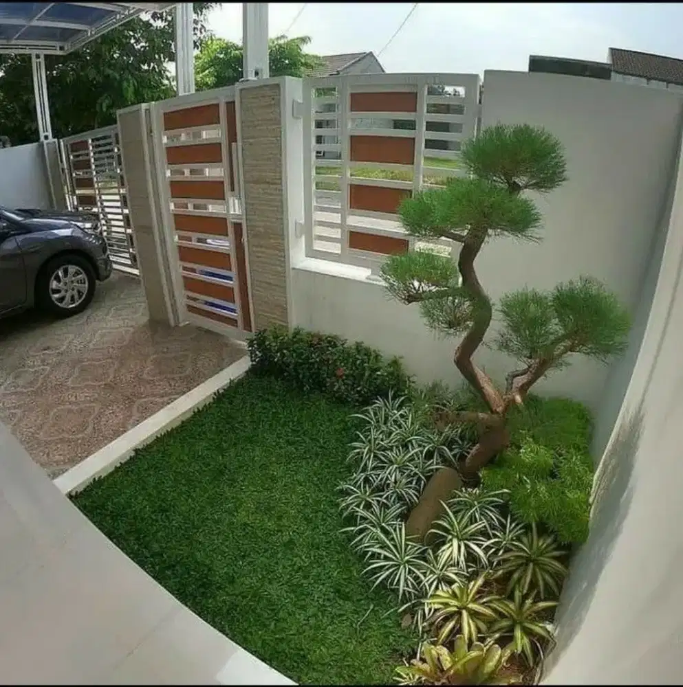 Jasa pembuatan Taman Korea taman sintetiss taman kering vertical dl #3