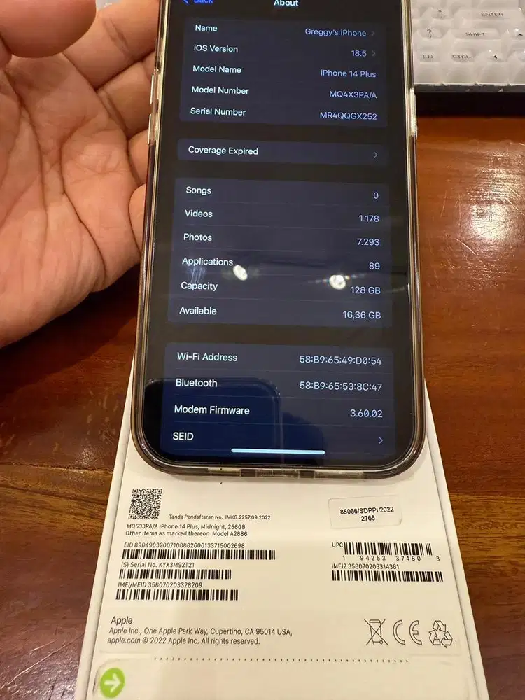 iPhone 14 Plus 128Gb iBox Like New