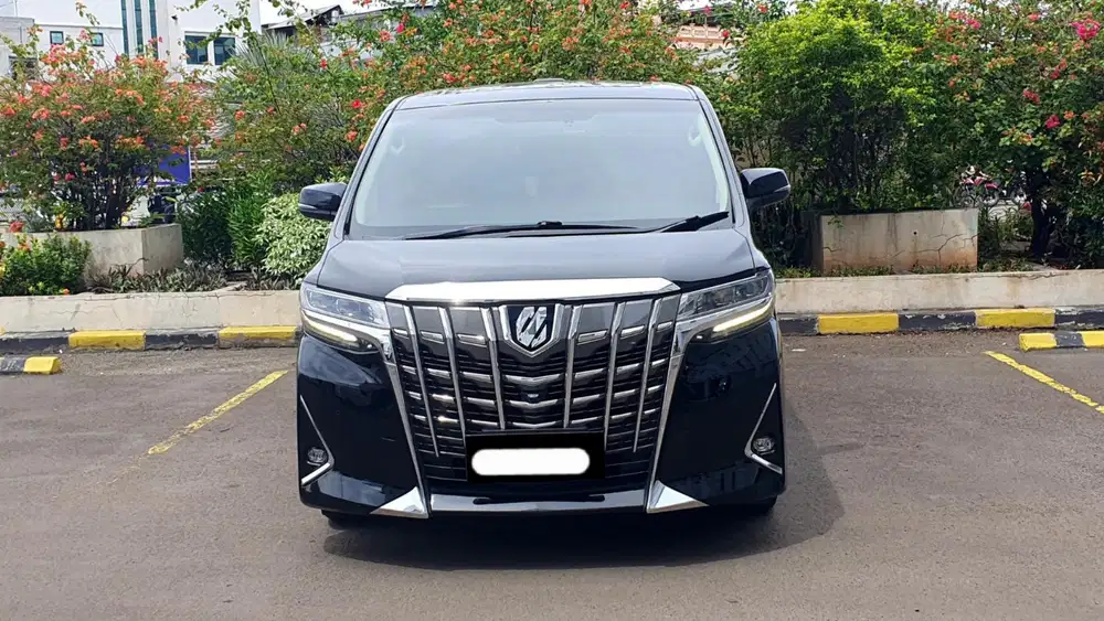 Toyota alphard g atpm 2018 hitam pajak panjang sunroof