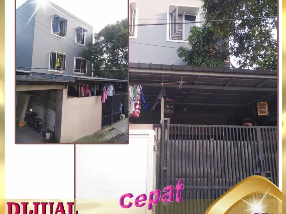 DIJUAL RUMAH 3 Lantai, Bangunan Baru di KFT Taman Palem Cengkareng -FN