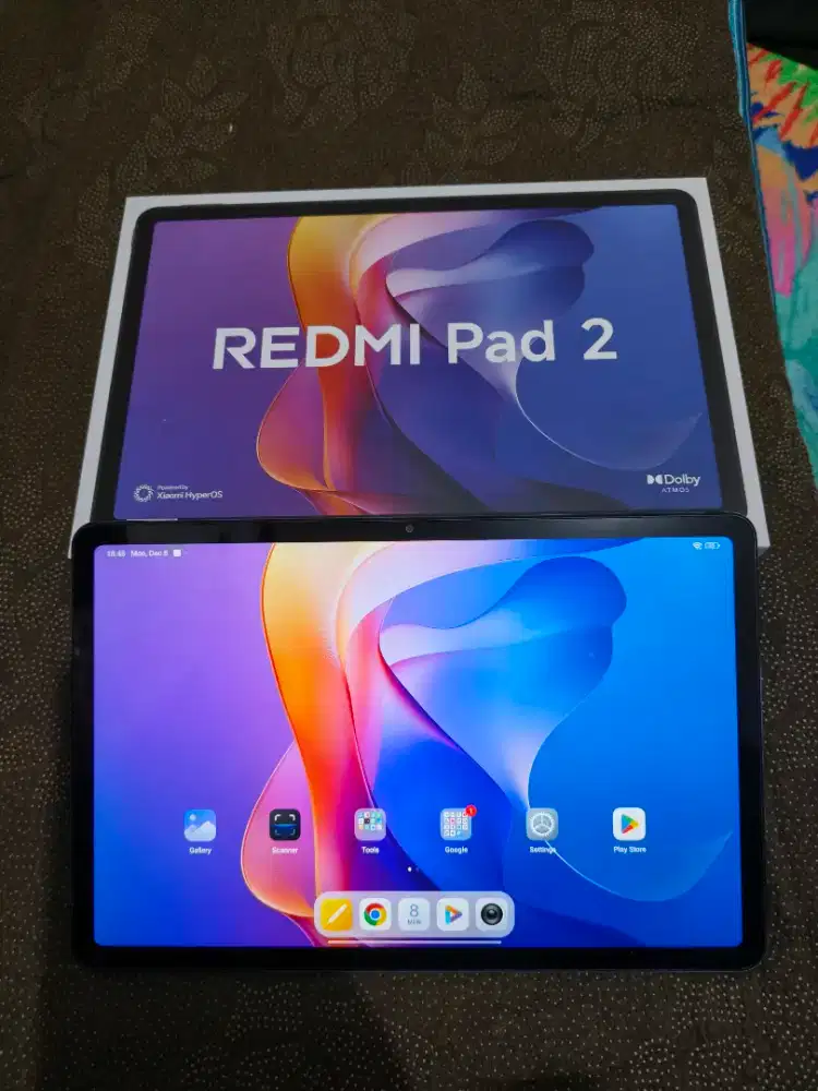 Redmi Pad 2 purple 4/128 fullset mulus