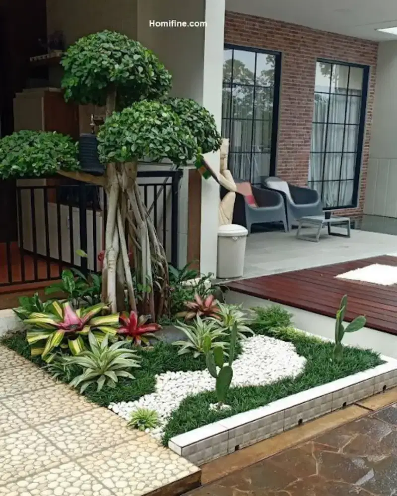 Jasa pembuatan Taman Ooutdoor taman sintetis taman kering dll 19