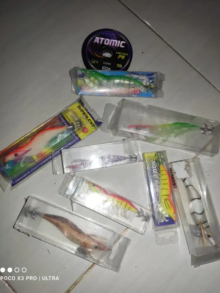 Umpan Cumi Egi mancing casting mata Ramet