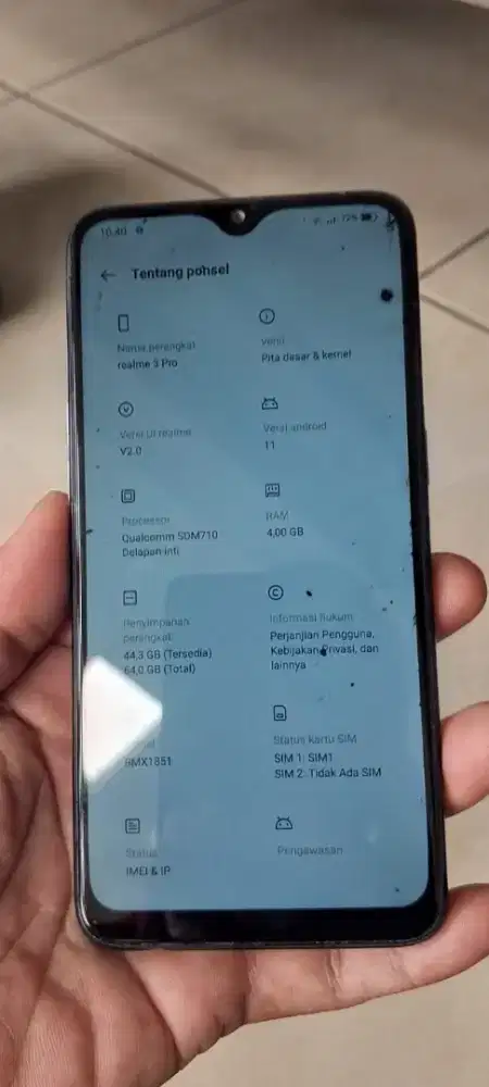 Realmi 3 pro 4/64 batangan