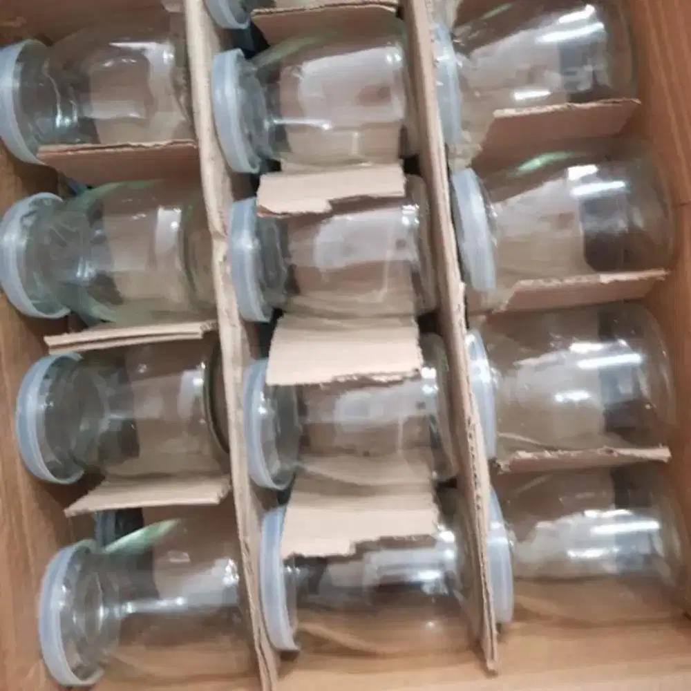 Botol kaca/jar utk simpan asi/ pudding bakery