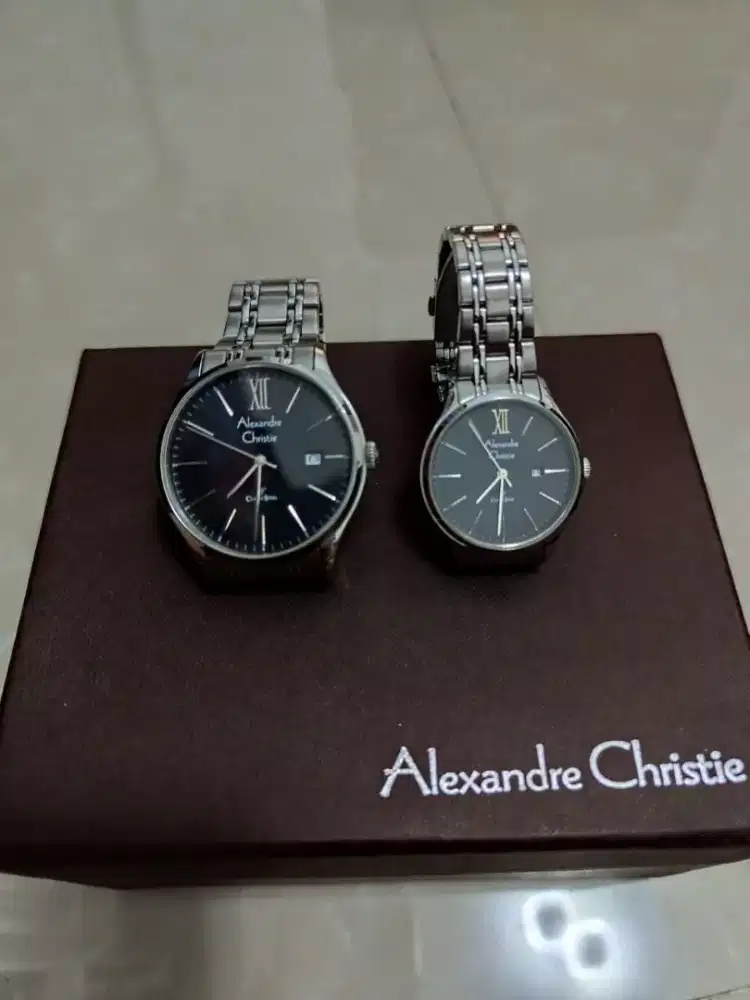 Jam Alexandre Christie ac-8504 set/sepasang