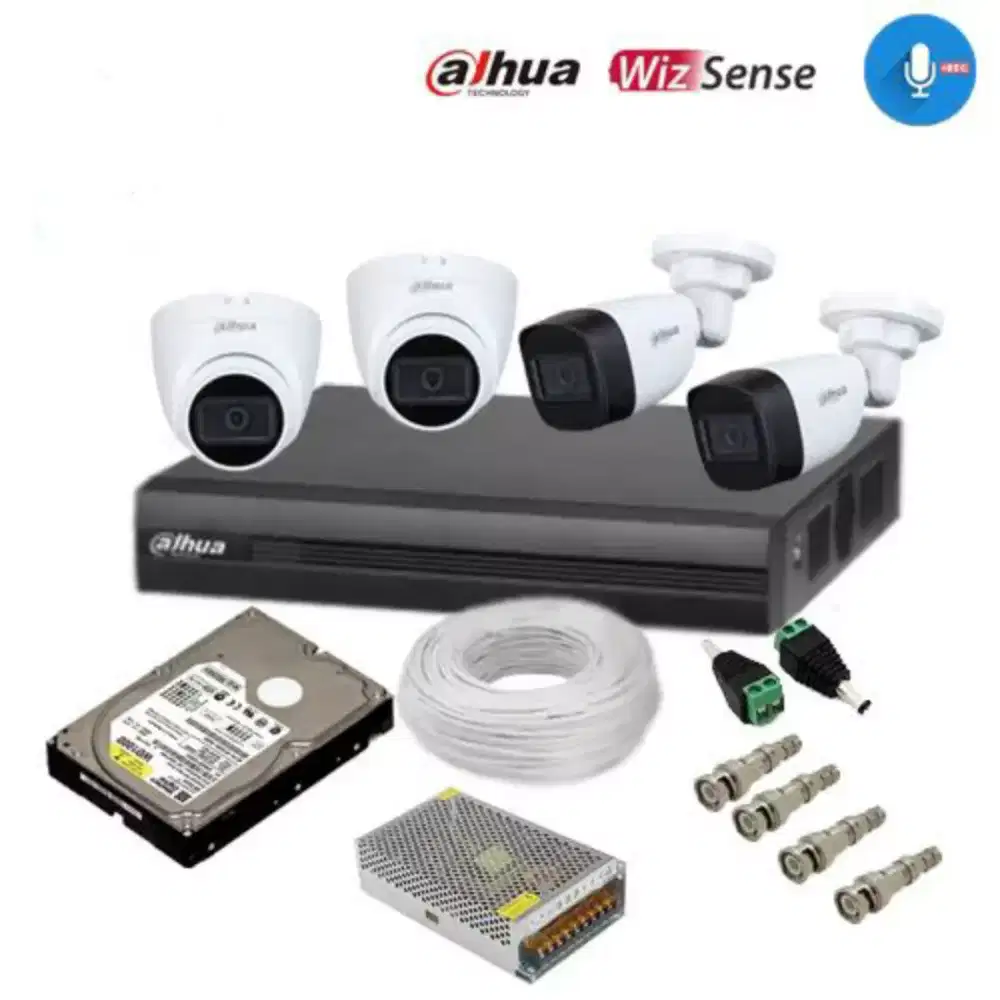 paket cctv dahua audio 2mp