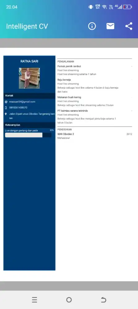 Mencari lowongan kerja host live