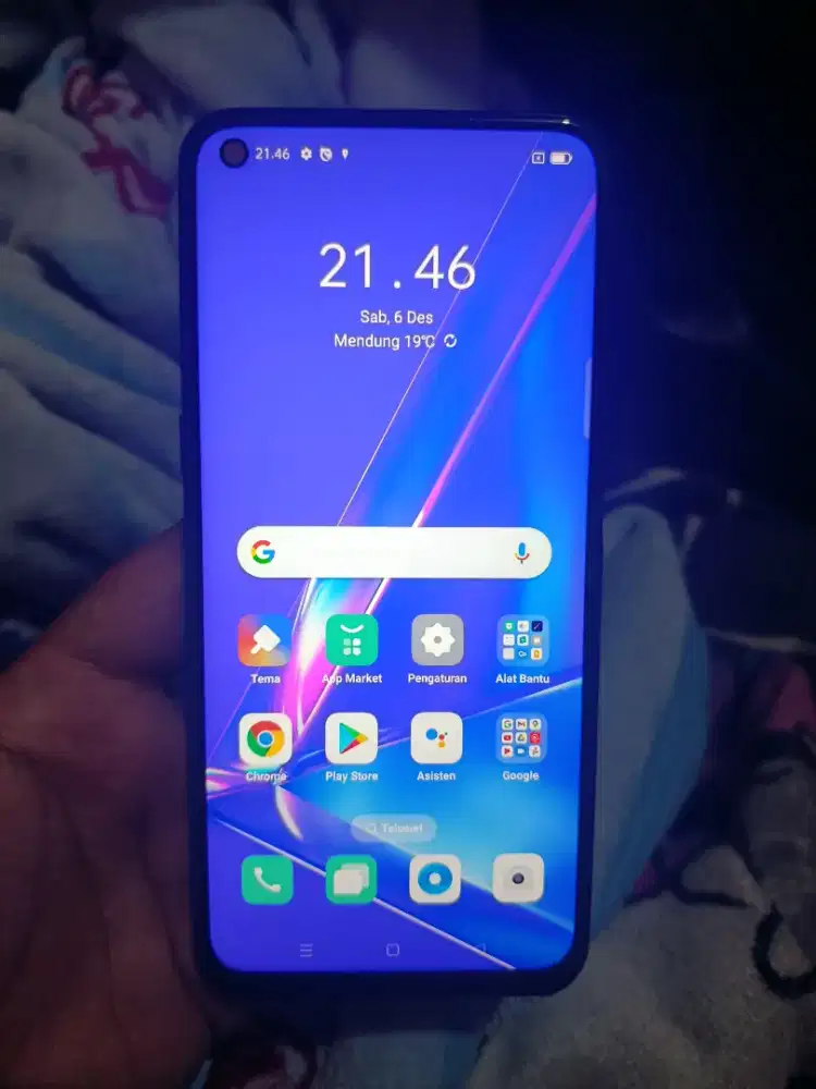 Oppo A92 Ram 8+3/128 Sidik Jari samping