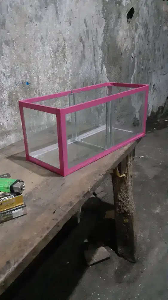 Aquarium mini ikan hias   /  ikan cupang