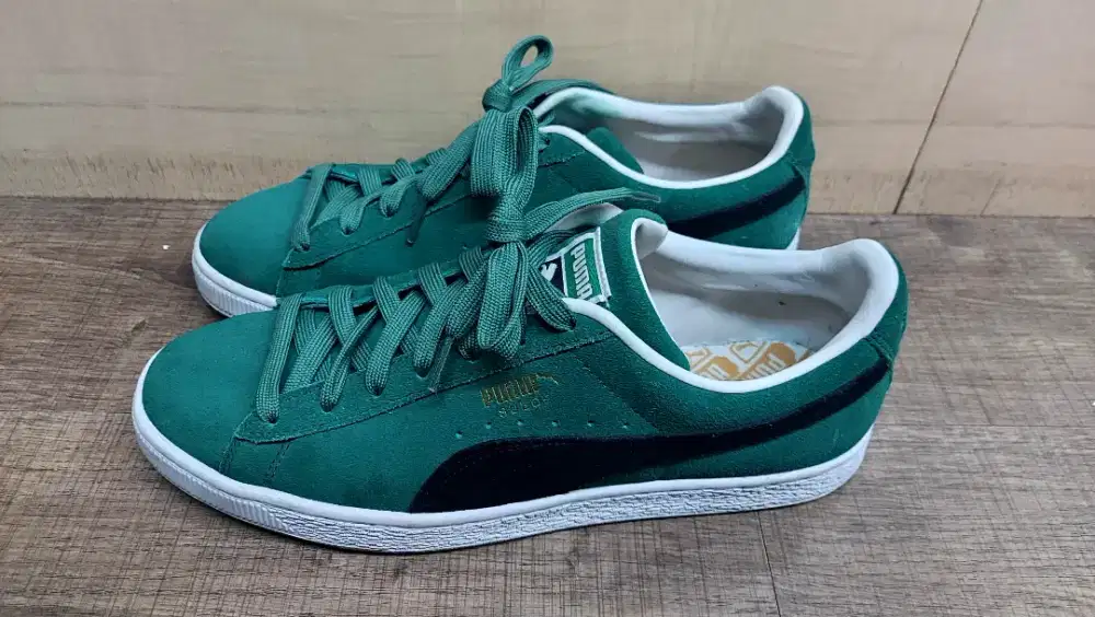 Sepatu PUMA pria SUEDE Green Vine Sneaker Original