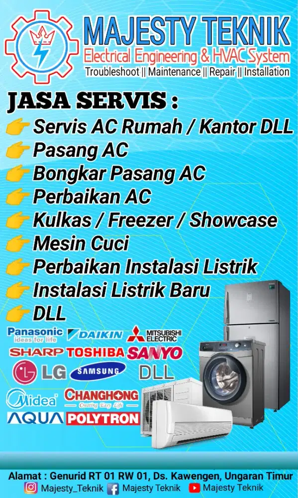 Servis AC Dan Elektronik Rumah Ungaran