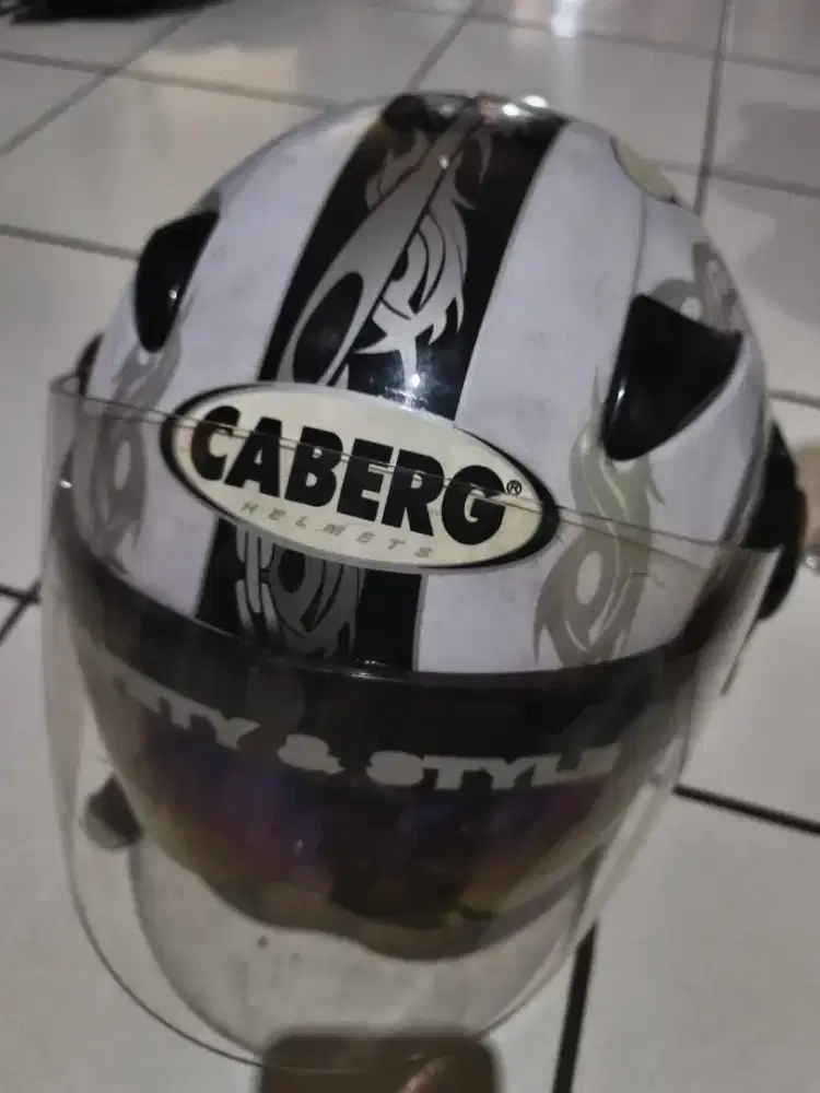 Helm dobel visor Caberg langka vintage