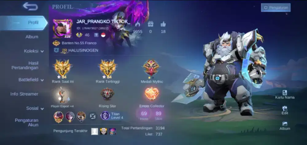 Mobile legends buat khusuh roam cewe atau cwok