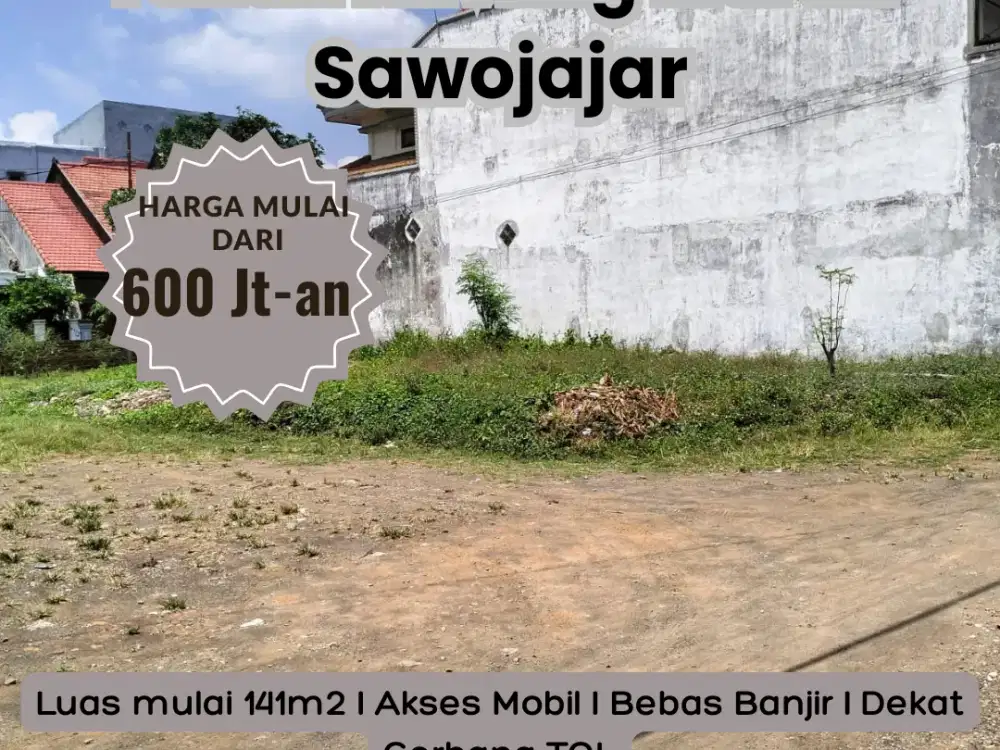 Dekat Exit Tol Legalitas Aman Tanah Malang 4,5 juta per meter