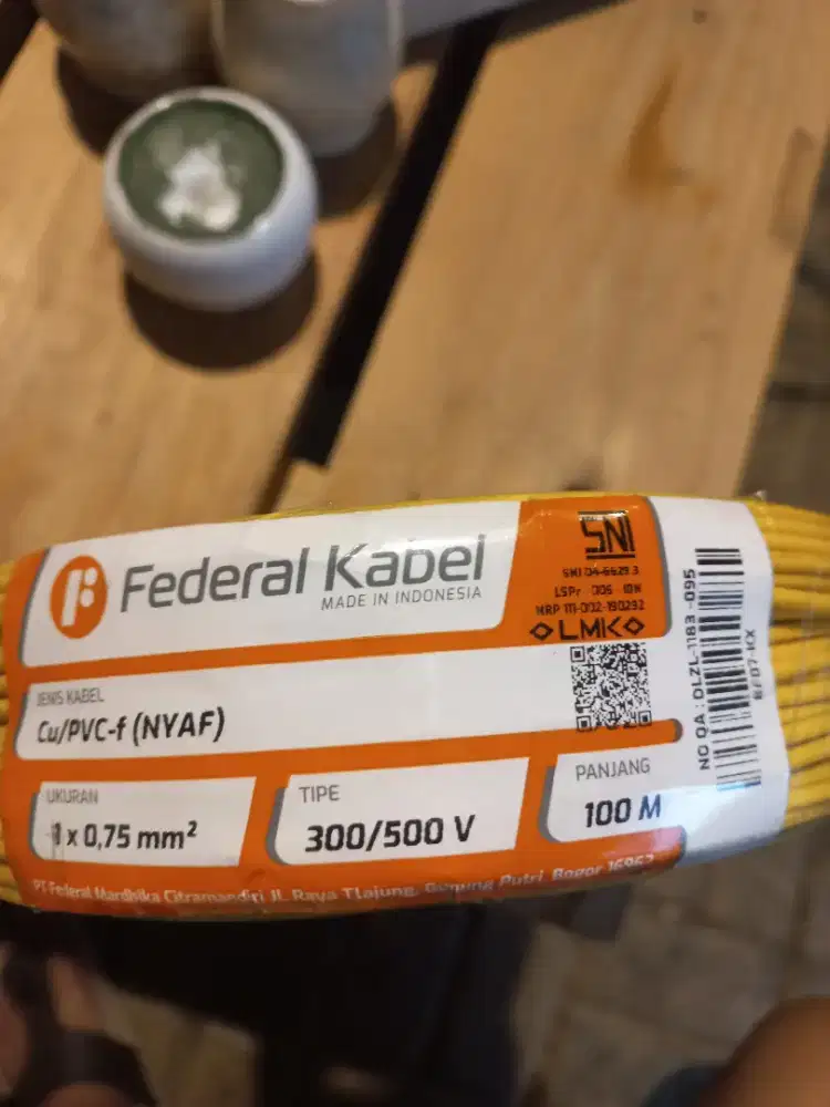 Kabel Federal 1 x 2.5 mm dan 1 x 0.75 mm