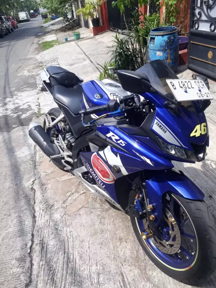Yamaha r15 2017 biru pajak idup