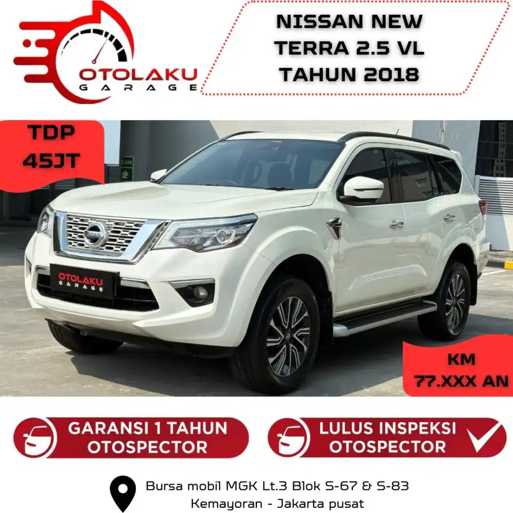 [TERMURAH] Nissan Terra VL 2.5 4x2 Diesel A/T 2018 – Putih | KM 77rb
