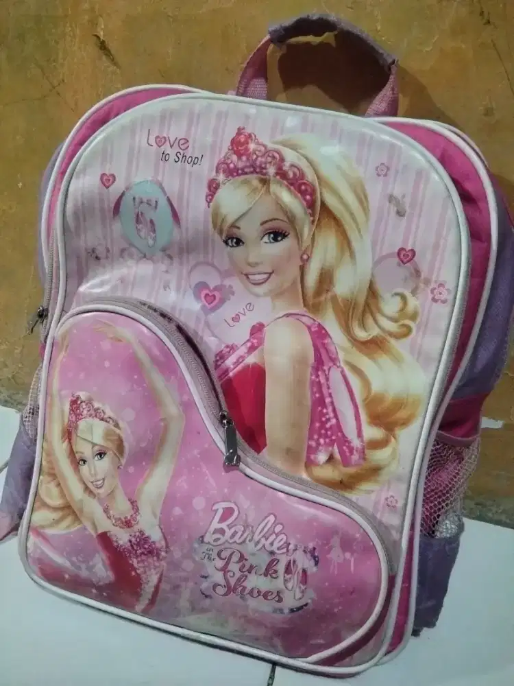 Tas ransel barbie pink