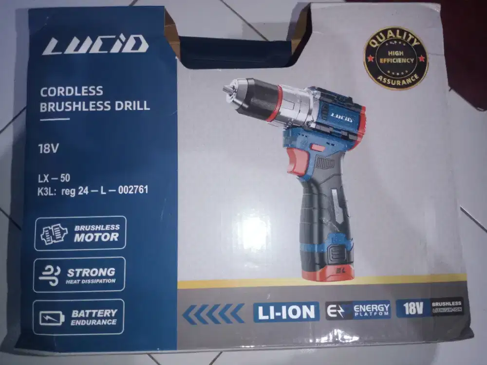 Bor Cordless Brushless LUCID 18V - Kondisi Bekas