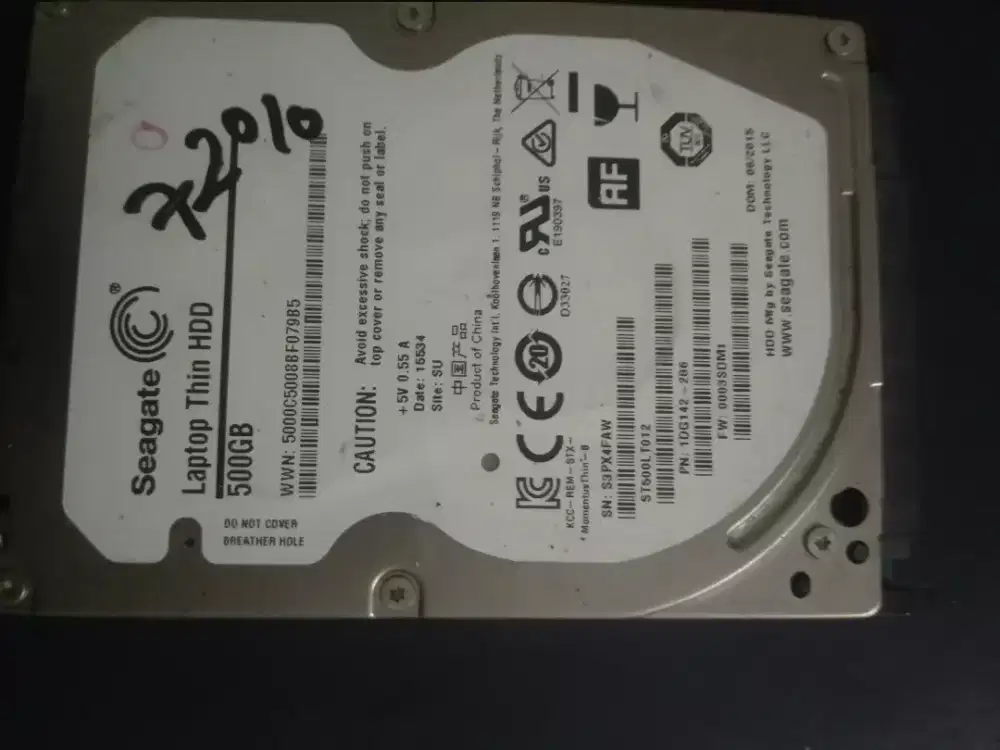 HDD laptop 500gb win 10