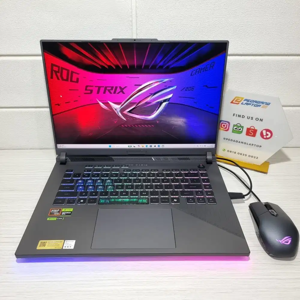 ASUS ROG STRIX G16 G614PM RYZEN 9-8940HX 32GB/1TB RTX 5060 8GB LIKENEW