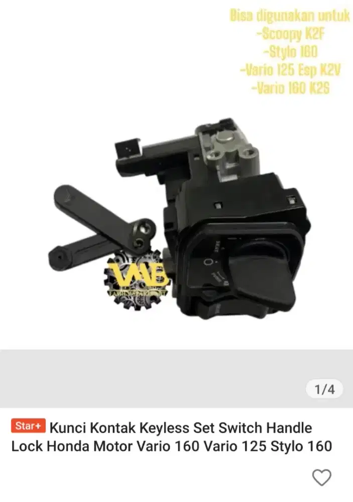 Kunci keyless Edisi salah beli di shopee