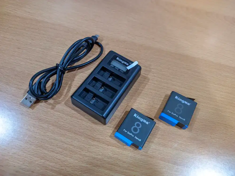 Charger & baterai GoPro kingma