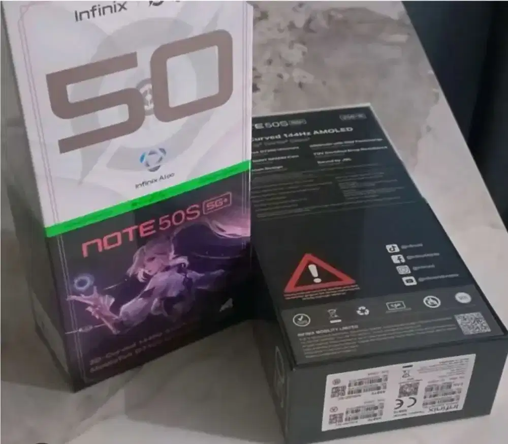 Murah hp infinix Note 50s 5G 8+8/256 layar edge grs resmi, bs TT