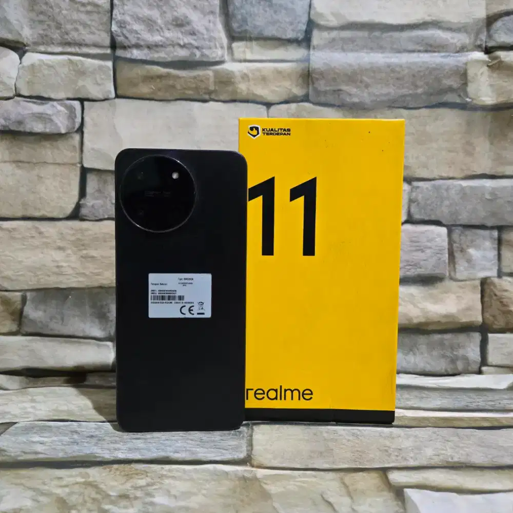 Realme 11 8/256 4G Black Fulset segel mulus 98%