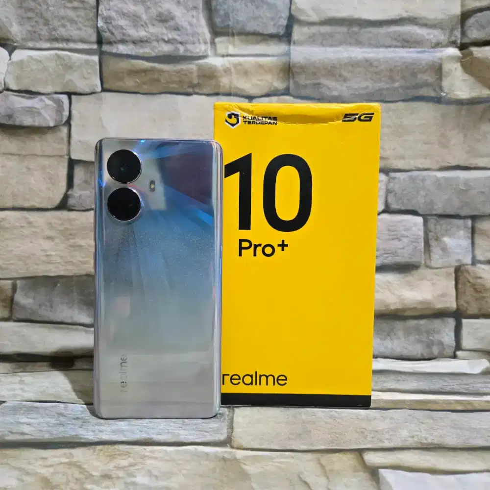 Realme 10 Pro Plus 5G 12/256 Fulset segel mulus 98%