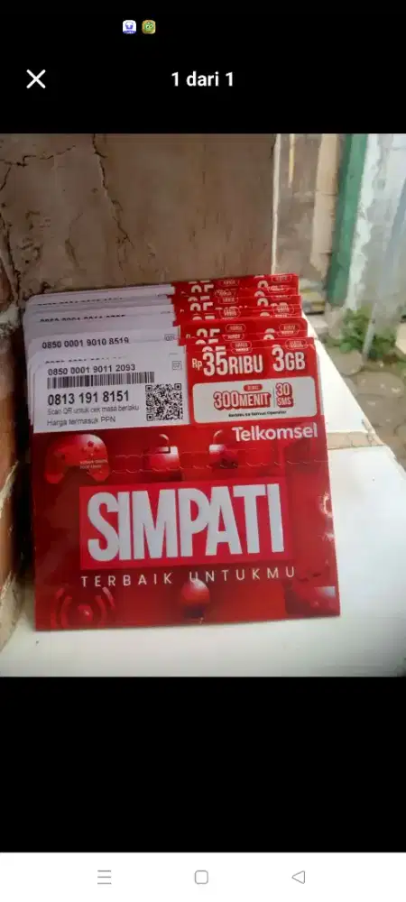 SUDAH REGISTRASI AKTIF TINGAL PAKAI KARTU PERDANA TELKOMSEL SIMPATI XL