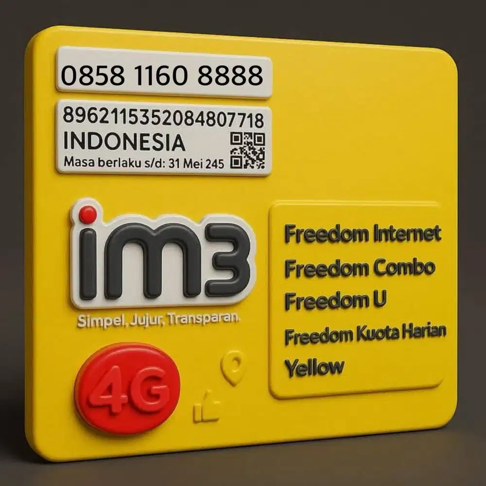 Perdana cantik/nomer cantik indosat m3