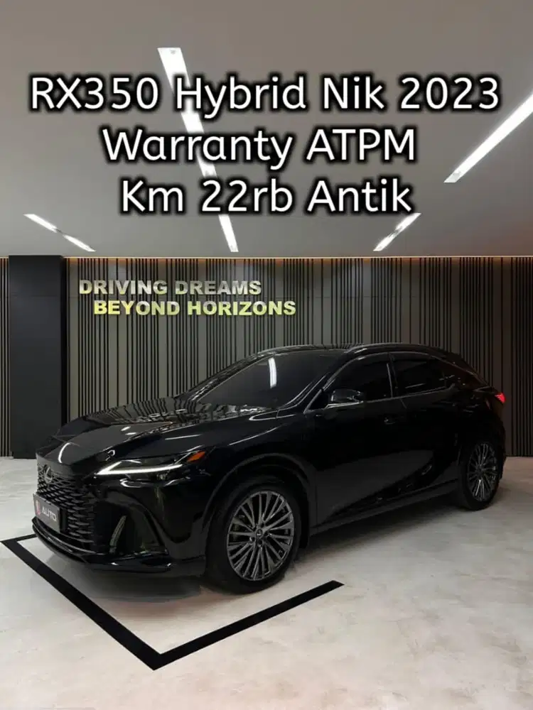 Lexus RX350H Hybrid 2023 Km22rb Hitam
