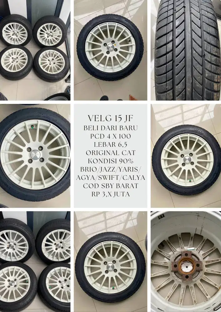 Velg - Jok - Knalpot Set Ex Brio - Cocok Untuk Jazz - Yaris - Calya