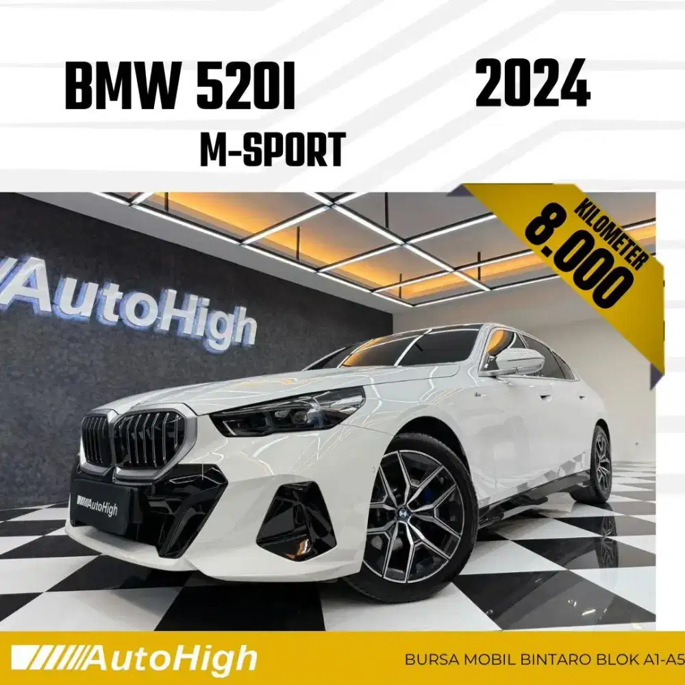 DP10% [Km8.000] 520i M-Sport 2024 White Reg 2025 #AUTOHIGH