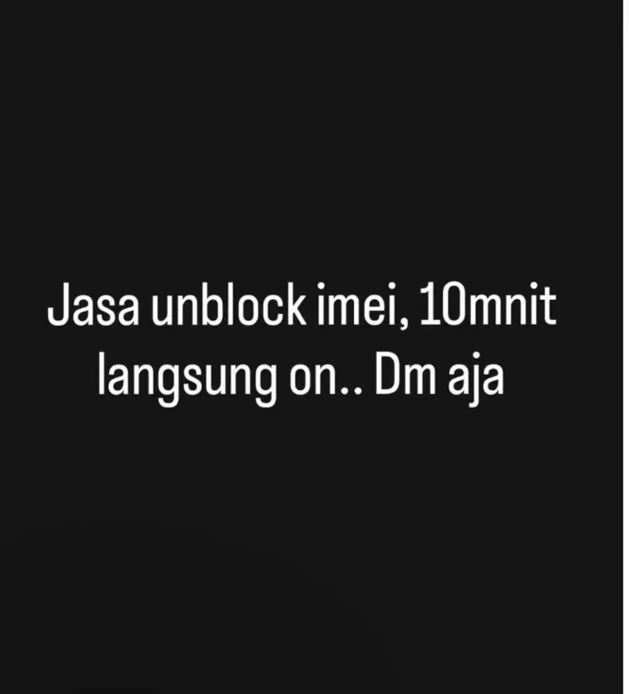 Open jasa unblock imei 3bln