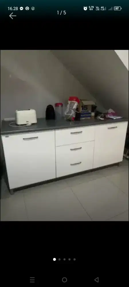 Dijual satset meja kitchen set bawah merk informa