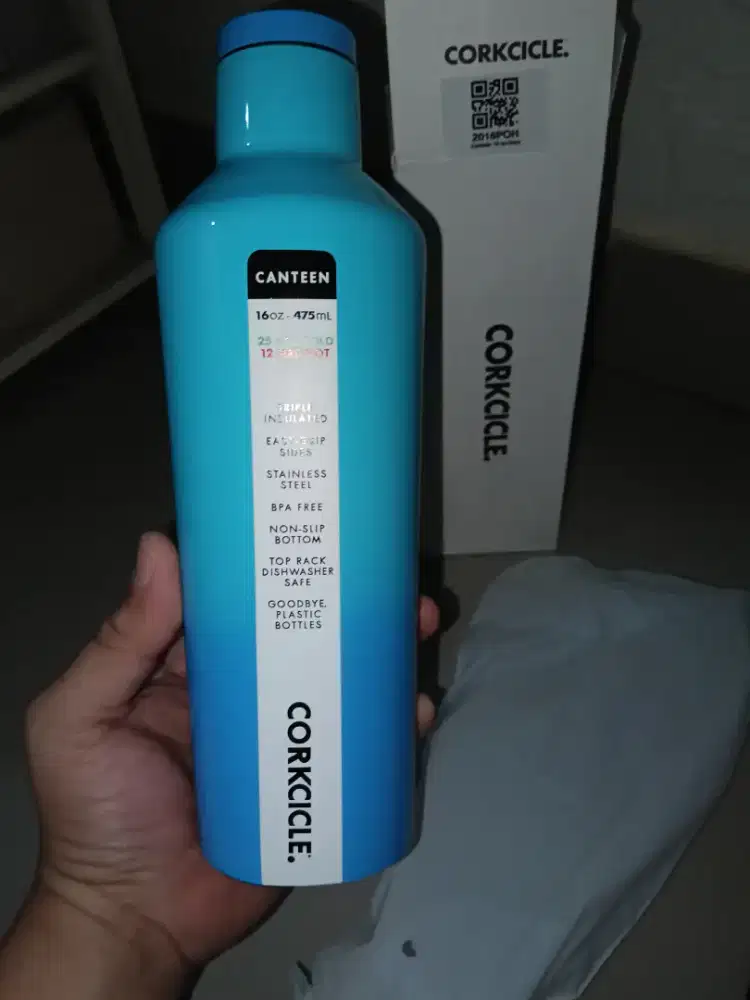 Tumbler corkcircle canteen 16oz - gradasi biru