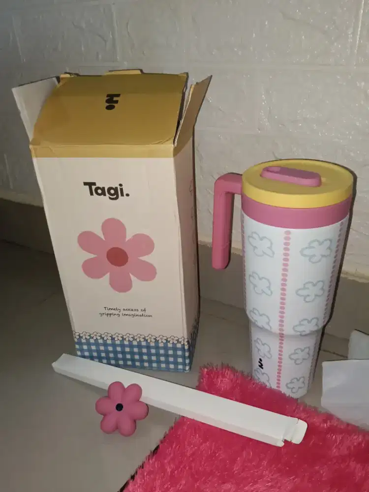 Tumbler Tagi - 40 Oz - Pink Kuning