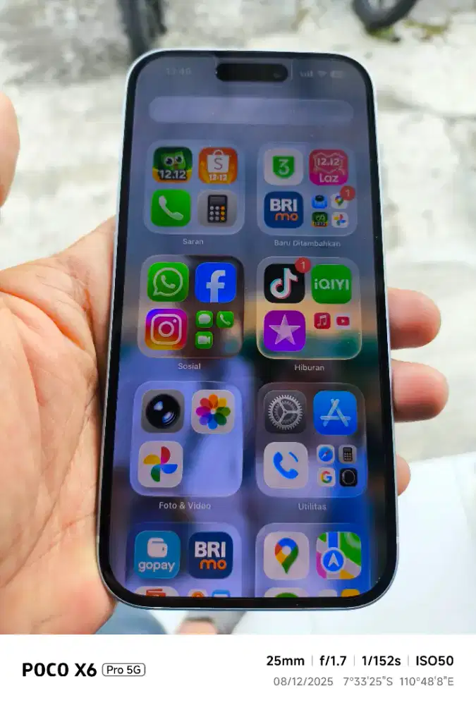 Iphone 15 blue super like new