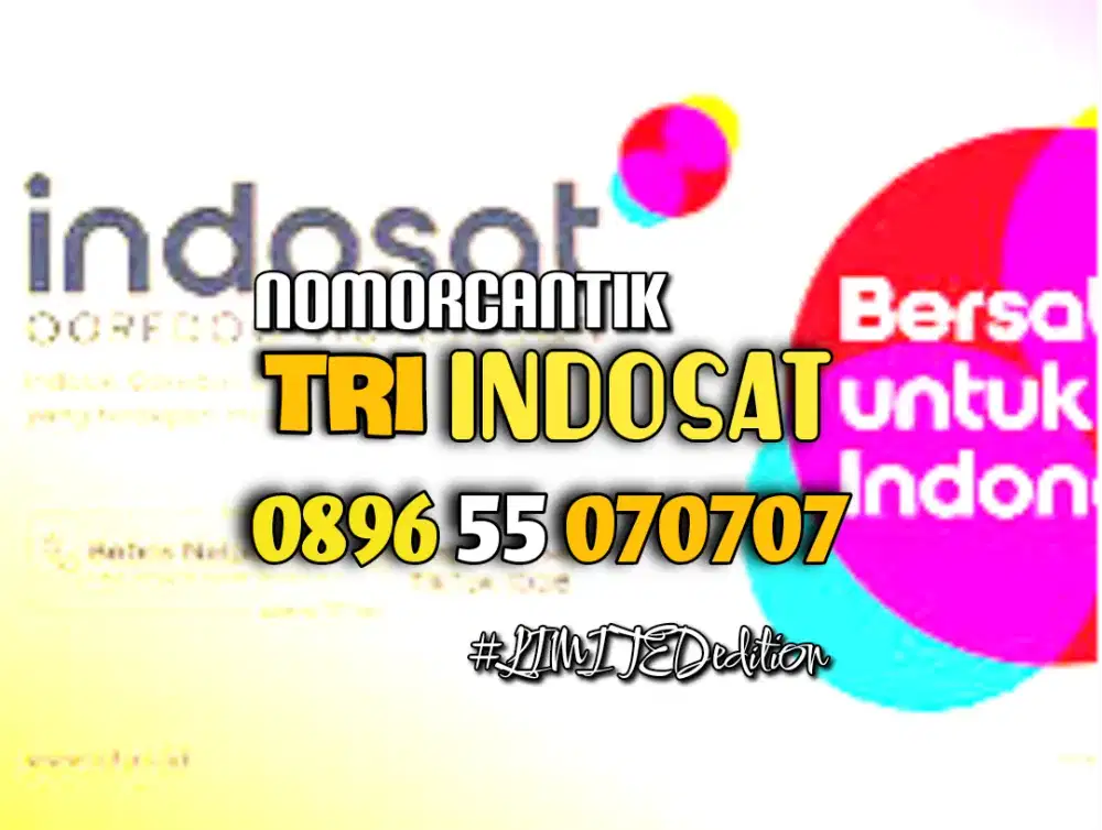 (bisa COD) Nomor CANTIK kartu TRI INDOSAT TRIPEL AB 070707 #02