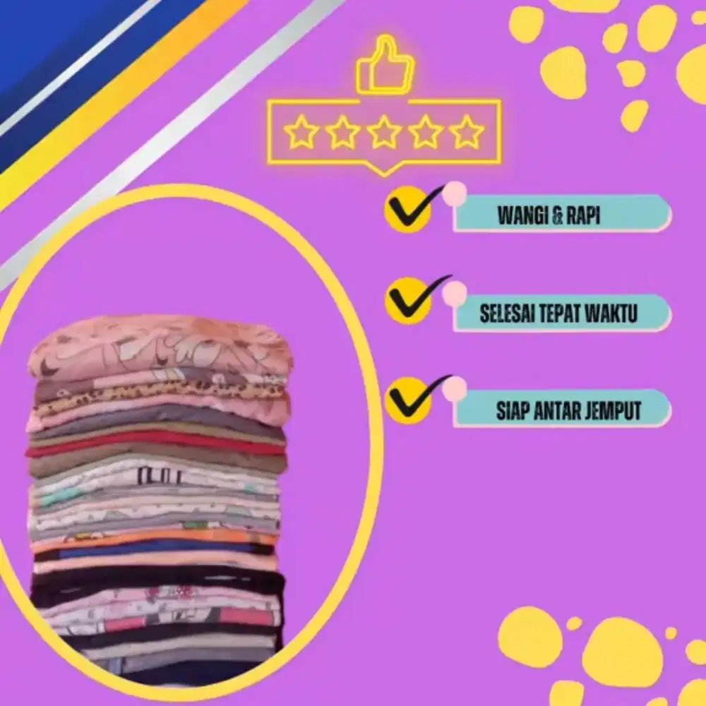 Jasa setrika antar jemput